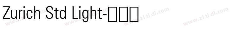 Zurich Std Light字体转换